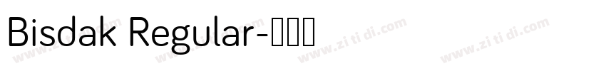 Bisdak Regular字体转换